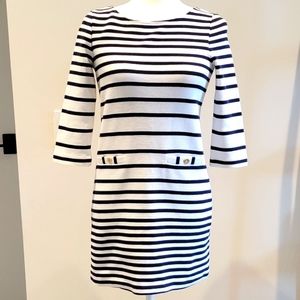 Lilly Pulitzer Girls White & Navy Charlene Dress